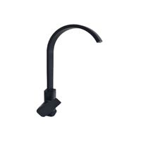 Black Kitchen Sink Mixer Flat